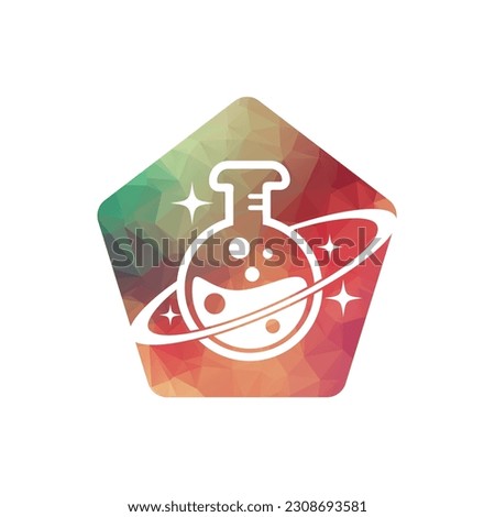 Planet Lab Logo Design Illustration vector planet lab logo