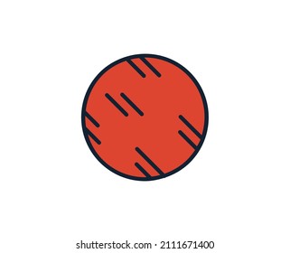 Planet line icon. High quality outline symbol for web design or mobile app. Thin line sign for design logo. Color outline pictogram on white background
