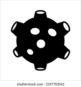 Icono lineal del planeta concepto de universo aislado. icono del sistema de anillo planetario para aplicaciones astronómicas y sitios web sobre fondo blanco.