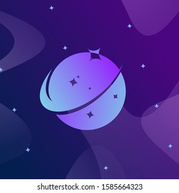 Planet Logo abstract design vector template