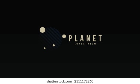 Vector de plantillas de diseño de logotipos planetarios