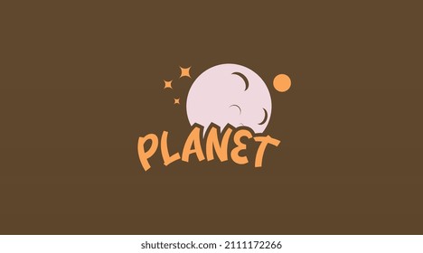 Vector de plantillas de diseño de logotipos planetarios
