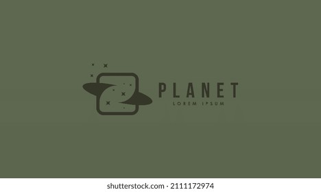 Vector de plantillas de diseño de logotipos planetarios