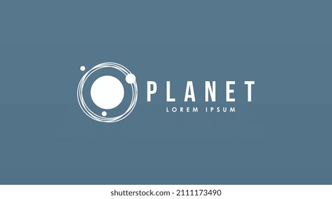 Vector de plantillas de diseño de logotipos planetarios