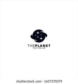 Planet Logo Design Template Concept