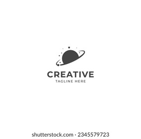 Planet logo design template concept.