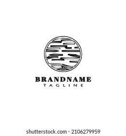 planet logo icon design template modern vector