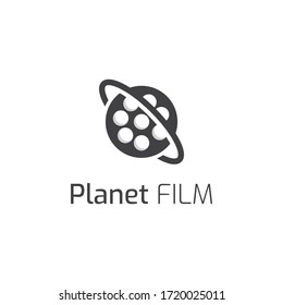 Planet logo icon template. Vector illustration. Modern design