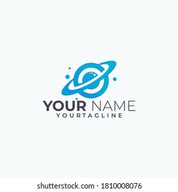 planet logo icon vector isolated