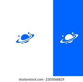 planet logo satellite vector design template cosmos best concept web icon app science