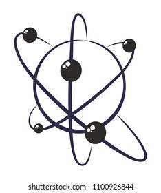 Planet logo with satellites