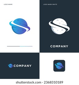 Planet Logo Vector Icon Illustration Design