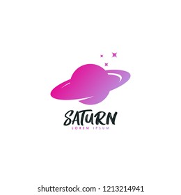 Planet logo vector. Planet logo template. Space logo vector