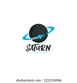 Planet logo vector. Planet logo template. Space logo vector