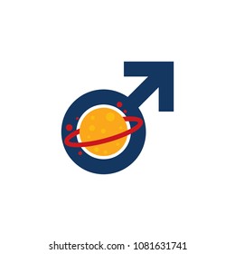 Planet Man Logo Icon Design