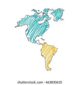 Planet map earth world sketch striped icon. Isolated and flat illustration. Vector graphic