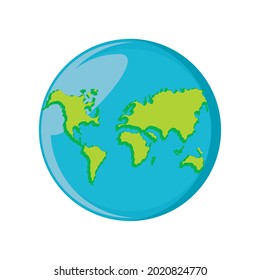 planet map icon isolated icon