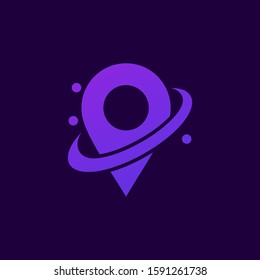 Planet Map Illustration Vector Template. Suitable for Creative Industry, Multimedia, entertainment, Educations, Shop, and any related business