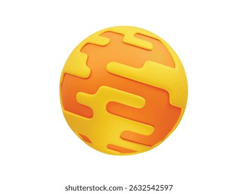 Planet mars 3d renderização ilustração 3d desenho animado
