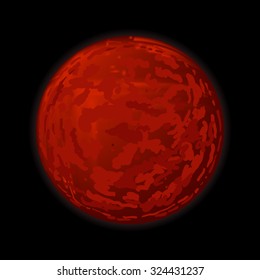 Planet Mars. Vector illustration