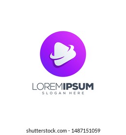 planet media logo design vector illustration