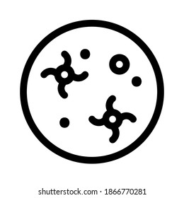 Planet Mercury icon on white background. Element for space design. Science space object