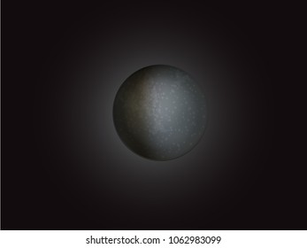 Planet Mercury in space