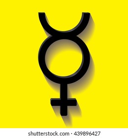 Planet Mercury symbol.Vector illustration.