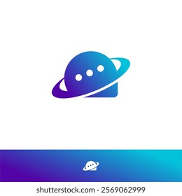 PLANET MESSAGE MODERN LOGO DESIGN
