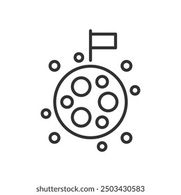 Planet Mission Icon Sign Symbol