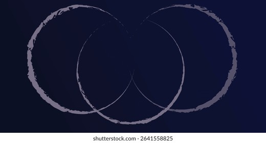 Planet in mist with plain background