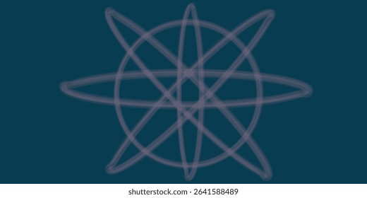 Planet in mist with plain background
