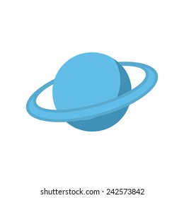 Planet, modern flat icon