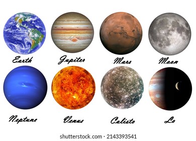 Planet Moon Chart Labels Stock Vector (Royalty Free) 2143393541 ...