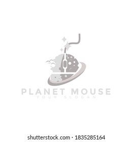planet mouse logo, gamer logo design