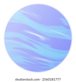  Planet Neptune on White Background from Solar System