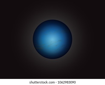 Planet Neptune in space