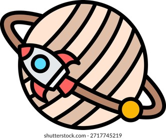 Planeta Nuevo Vector de diseño de iconos creativos