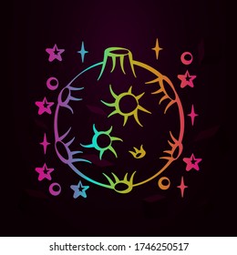 Planet nolan icon Simple thin line, outline vector of space icons for ui and ux, website or mobile application