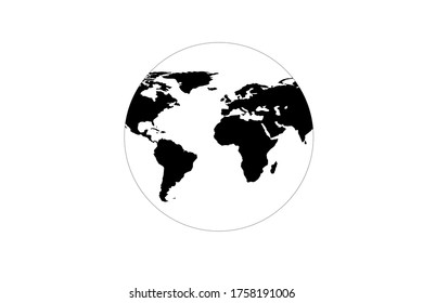 Planet on white backgrounds, vector illustration
