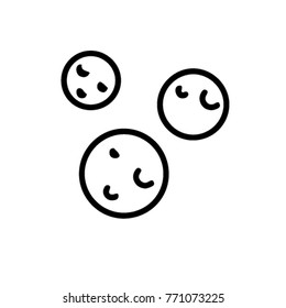 planet outline icon. space symbol