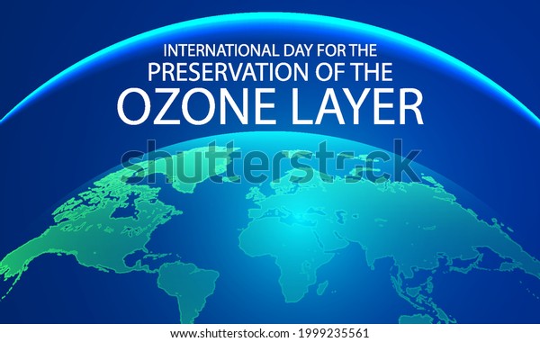 Planet to Ozone Layer Preservation\
International Day, vector art\
illustration.