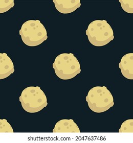 Planet Pattern Background. Social Media Post. Vector Illustration.