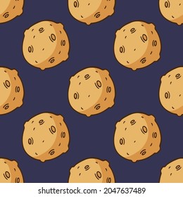 Planet Pattern Background. Social Media Post. Vector Illustration.