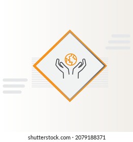 Planet Pillar icon vector design