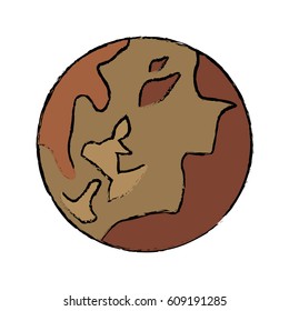planet pluto astronomy universe icon
