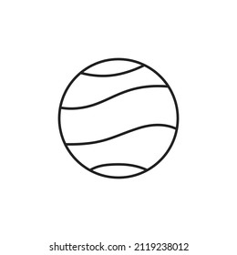 Planet Pluto icon. Planet of solar system. High quality black vector illustration.