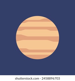 Planet pluton vector simple illustration. Illustration for solar system planet.