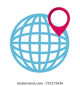 planet with pointer location