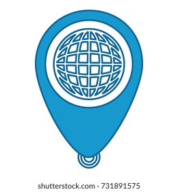 planet with pointer location